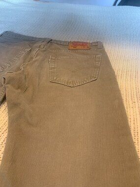 Title: Levi’s 502 Corduroy Pants Mens 32x30 Beige Tan Straight Leg Vintage Style